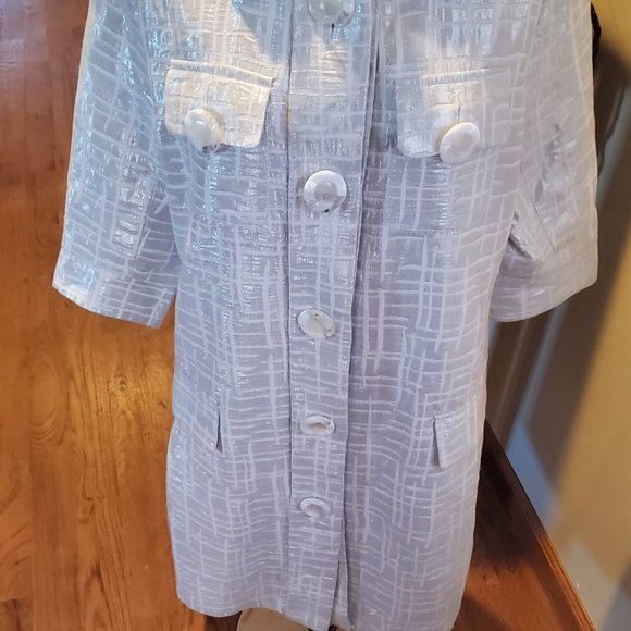 Vintage white/silver spring coat - Picture 4 of 8